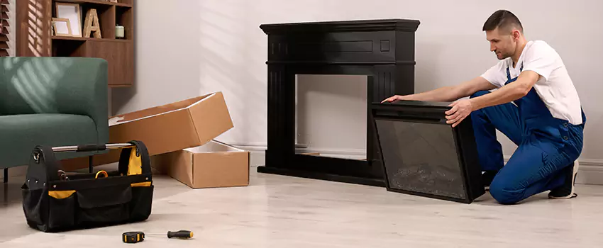 Old Rusted Metal Fireplace Repair And Replacement in Middleburg Heights, OH